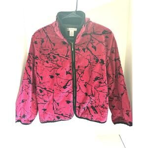 Patrick Christopher Pink Black Velvet Vintage Jacket XL